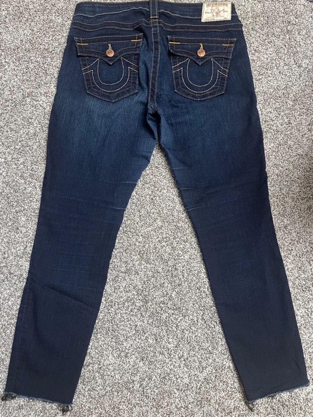 Vintage True Religion Serena Women’s Jeans Size 30 Dark Wash Flap Pocket USA